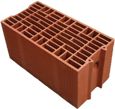 Image d'une brique rouge ou brique monomur